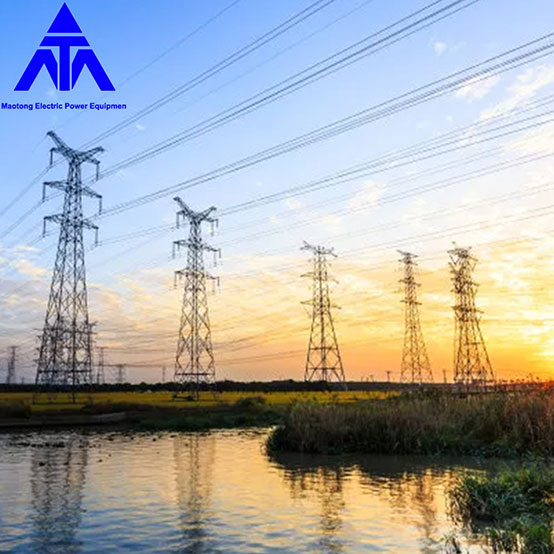 Torre de aço do ângulo da detenção de queda da energia elétrica de 35KV 66KV
