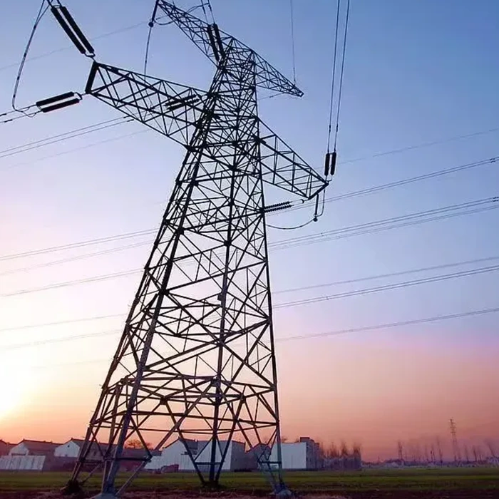 Torre de transmissão de energia de aço galvanizada