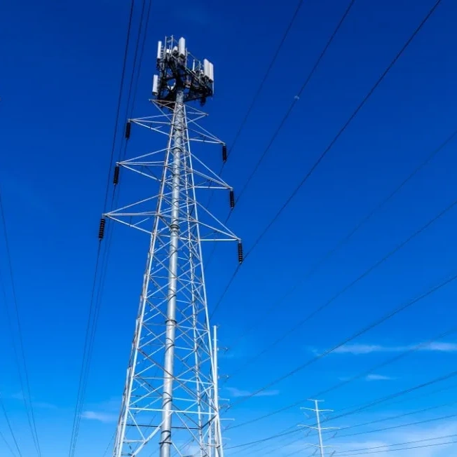 Torre de comunicação de metal móvel