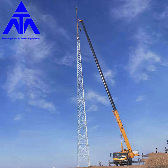 Torre de proteção contra raios Antena Ângulo de aço Torre de ferro